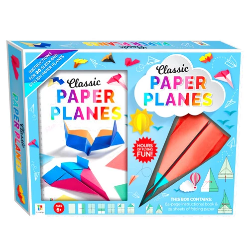 Hinkler Zap! Extra Classic Paper Planes Kit - Includes 25 Sheets of Paper & Instruction Book, Master 20, Learn New Folding Techniques, Indoor Activity Books for Kids & Adults Alike, Ages 6+