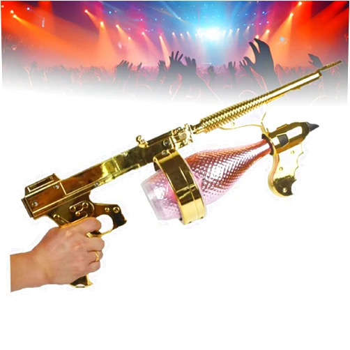 Piudoiliy Champagne Gun Shooter,Champagne Bottle Ejector Wine,Adjustable Length Beer Gun Shooter,for Party Birthday/Hallowmas
