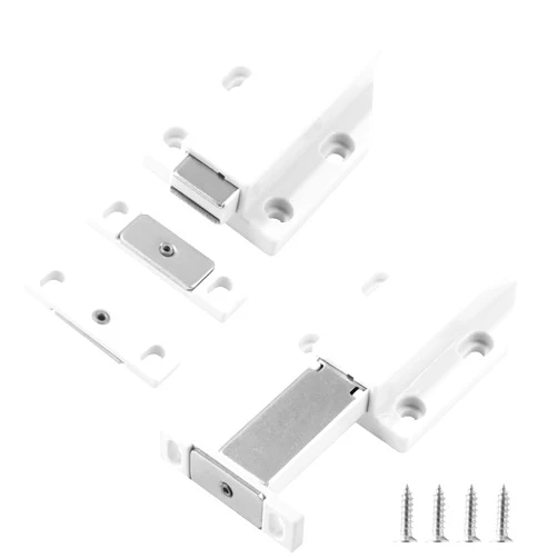 Cionyce 2 Pack Magnetic Push Latch for Cabinets, Heavy Duty Touch Latch Magnetic Cabinet Door Catch Push to Open Cabinet Hardware for Large Door Push Drawer Closure Push pop Out Cabinet latches