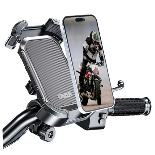 Ushilife Bike Phone Holder, Motorcycle Bicycle Phone Mount Motorcycle Handlebar Cell Phone Clamp, Scooter Phone Clip Handlebar Phone Mount for All Phones 4.7