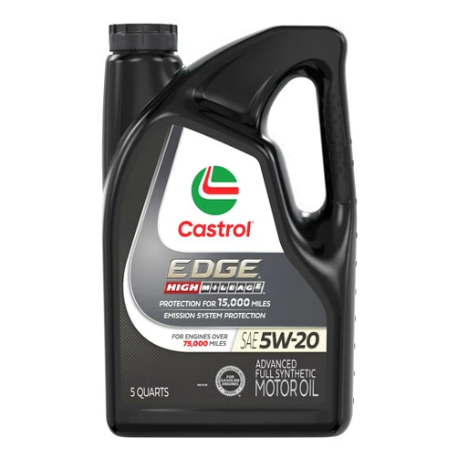 Castrol EDGE High Mileage 5W-20 Advanced Full Synthetic Motor Oil, 5 Quarts