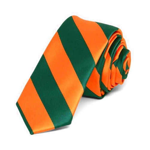tiemart Striped Skinny Tie, 2
