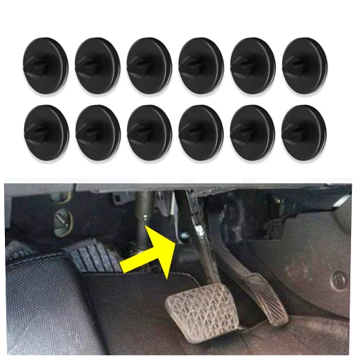Zufoty 12 PCS Car Brake Light Switch Stopper, Brake Switch Stopper, Automotive Brake Switch Pad, 90541-06036 Car Stop Pad Switch Stopper Suitable for Most Cars Trucks