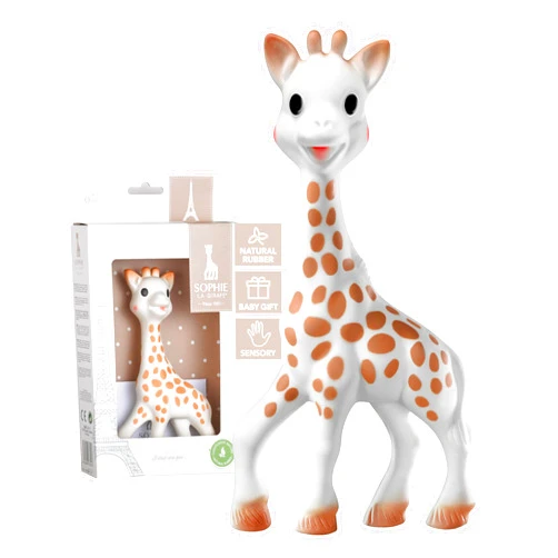 Sophie la girafe | Handcrafted for 60 Years in France | Natural Rubber | Designed for Teething Babies | Awaken All 5 Senses | Easy to Clean