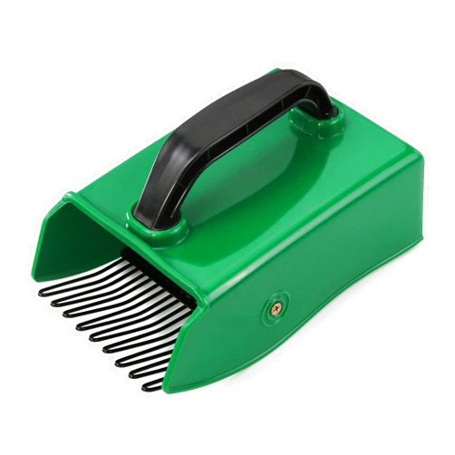 GUGULUZA Berry Picker with Metallic Comb, Plastic Blueberry Picker Scoop with Ergonomic Handle, Huckleberry Picking Rakes for Easier Berry Harvester, 9