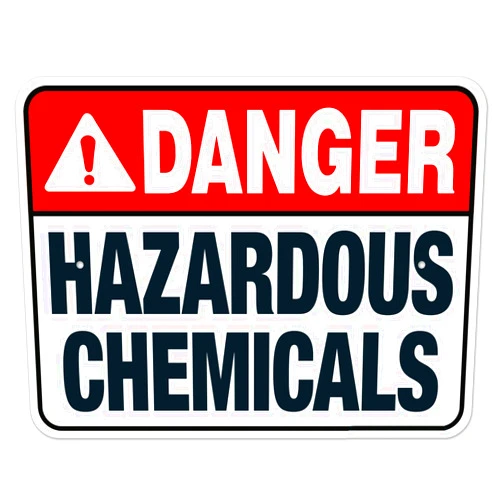 Rxolxwz Indiana Danger Hazardous Chemicals Sign, Complies With State Of Indiana Pool Safety Code NO.6739 Metal Tin Sign 8x12 Inch – Clear Warning for Home & Business Use