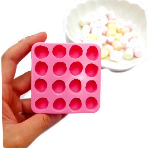Natucraft Marshmallow Silicone Mold 16 cavities Wax mold Resin mold Soap mold Realistic Marshmallow Flexible mold NC039
