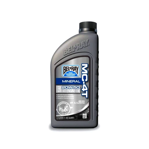 Bel-Ray 99405-BT1LA MC-4T Mineral Oil - 20W50-1L.