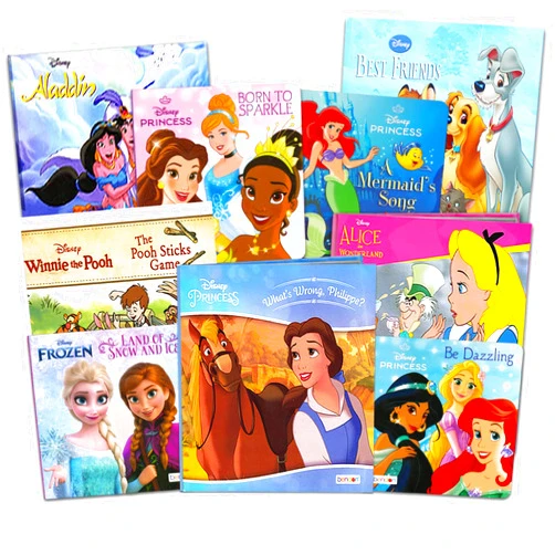 Disney Frozen Disney Princess Board Books Super Set ~ 9 Pack Disney Princess and Disney Frozen Books for Toddlers