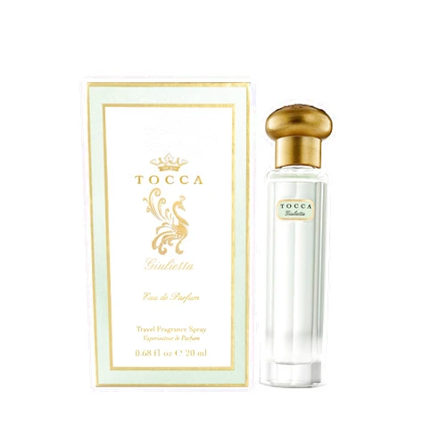 Tocca Women's Perfume, Giulietta Fragrance, 0.68 oz (20 ml) - Fresh Floral, Pink Tulips, Green Apple, Vanilla Orchid - Hand-Finished Bottle