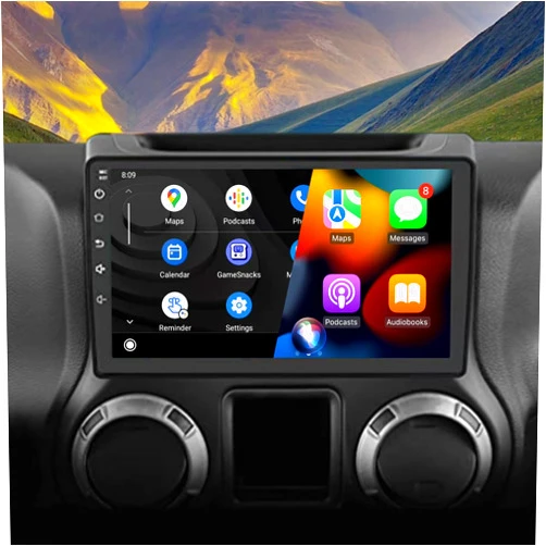 Kosilado Android 13 Car Stereo for Jeep Wrangler JK Compass Grand Cherokee Dodge Ram, 10.1