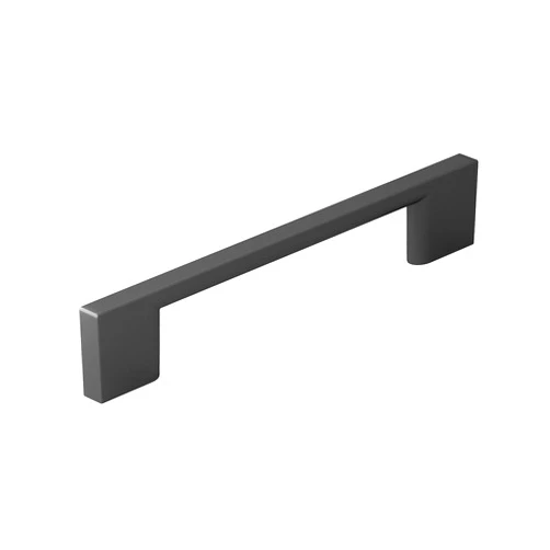 Richelieu Hardware BP8160128900 Armadale Collection 5 1/16-inch (128 mm) Center-to-Center Matte Black Modern Rectangular Cabinet and Drawer Pull Handle for Kitchen, Bathroom, and Furniture