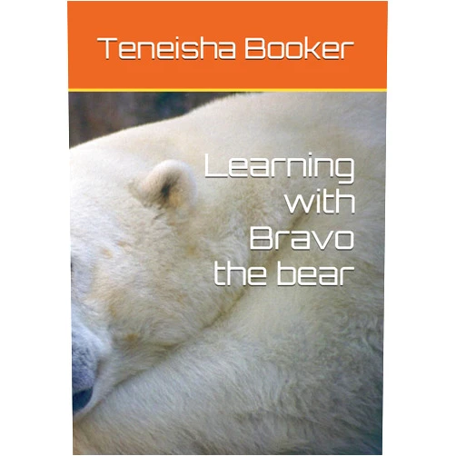 Teneisha Lashown Booker Learning with Bravo the bear