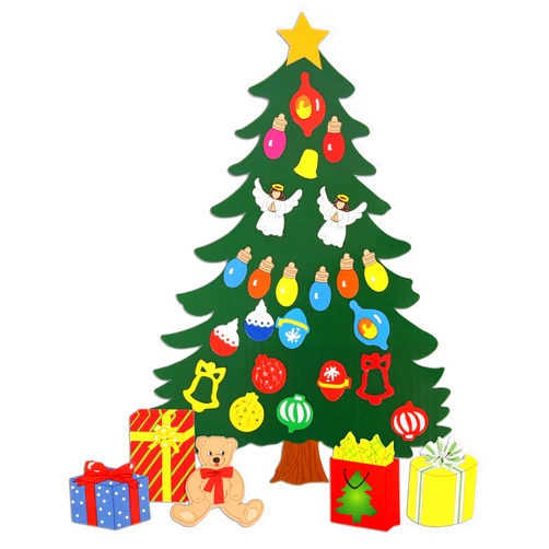 JUMBL™ Christmas Decoration. Animated Tree Magnet Set. Perfect for Winter Decorations. Fridge, Metal Door, Garage, Classroom. Give as Gift. Ornament Décor.