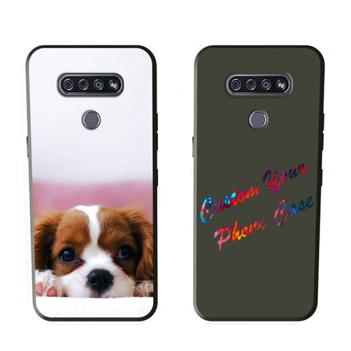 GSDMFUNNY Custom Personalized Photo Case for LG K51 Customize Picture Text Phone Case for LG K51 Compatible with LG K51 Black TPU Covers Cases Gifts