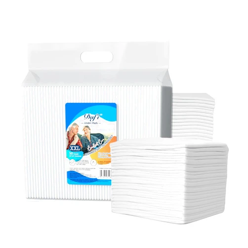 DAFI Disposable Bed Pads Extra Large 30”x 36”(50 Count) Adult Incontinence Underpads, Effective Odor Control Pee Pads, Chucks Pads, Super Absorbent Protection for Elderly, Adults, Baby
