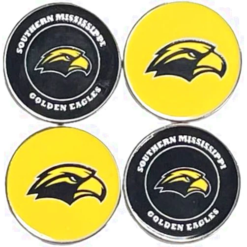 Team Golf Southern Mississippi Golden Eagles Golf Ball Markers (Set of 4)