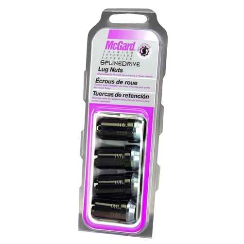McGard 65310BK SplineDrive Black (M14 x 1.5 Thread Size) Cone Seat Lug Nuts Set of 4