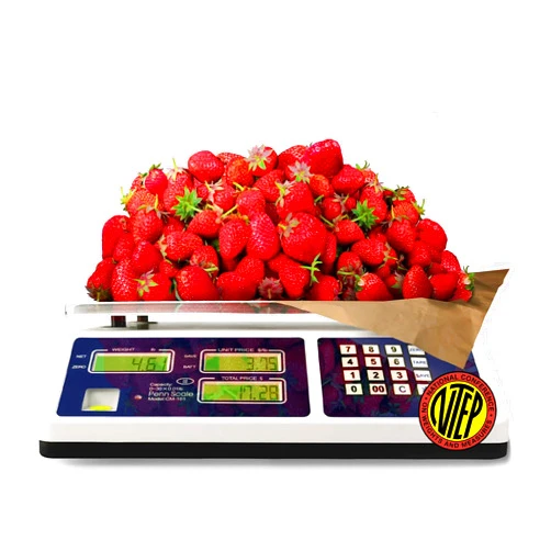 Penn Scale CM-101 NTEP Certified Scale for Digital Price Computing - 30lb Commercial Scale with 0.01lb Readability - Rechargeable Battery, Dual LCD Display & Removable Platter (COC #04-101A1)