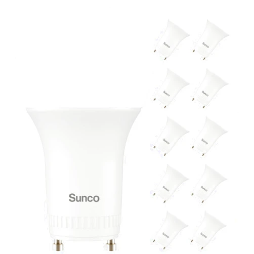 Sunco Lighting Sunco 10 Pack GU24 LED Light Bulbs 2 Prong A19, CRI91 4000K White, 9W Equivalent 60W, CFL Replacement 800 Lumens, Bright Dimmable, Twist & Lock GU24 Pin Base with Two Prongs Instant On UL
