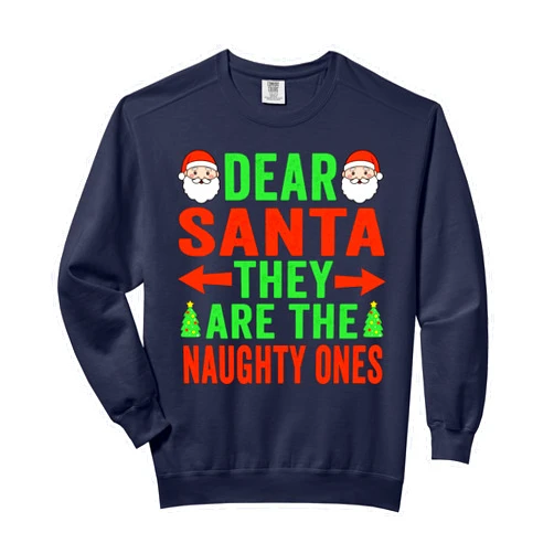 Dear Santa They Are The Naughty Ones Pajamas Set Dear Santa They Are The Naughty Ones Christmas Family Pjs Comfort Colors Adult Sweatshirt