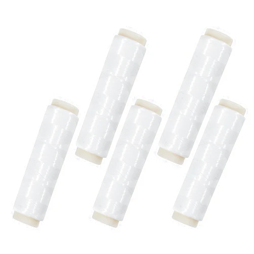 Alwonder 5PCS Fishing Bait Elastic Thread Nylon Invisible Magic Fishing Line, Baits Wrap Thread 0.2mm 656FT Per Spool No Knots Required Bait Keeper Stretchy Clear String for Salmon Sturgeon Catfish