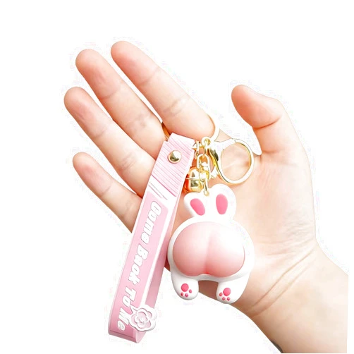 DYBADYSA 1 Pcs Novelty Fun Keychain Ring for Keyring Lover Gift Set H0