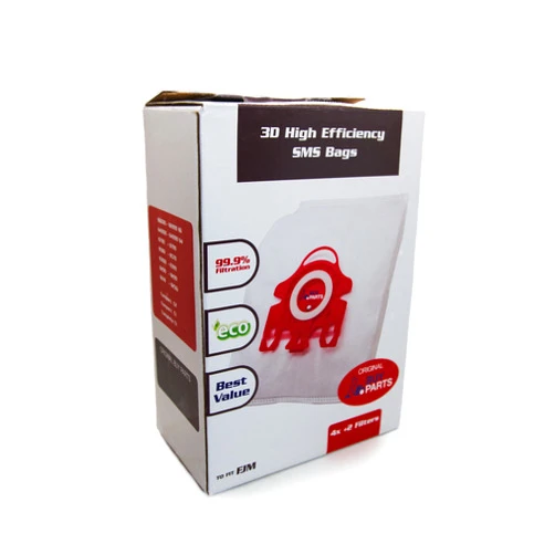 BuyParts Ltd Type Miele AirClean 3D Efficiency Dust Bag FJM (Two Boxes = 8 Bags)
