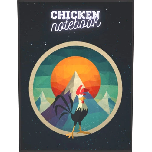 JACKIE LYNN GROSS Chicken Notebook: Blank Lined Journal - Sketch Drawing, Journal Notes Sketchbook - Perfect gift for Chickens Lovers, Students, Teachers and Kids 8.5 x 11 inch 100 Pages
