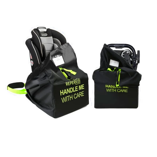 reperkid Car Seat Travel Bag with Stroller Bag for Air Travel Airplane Backpack Gate Check Bag Cover for Flight Check In