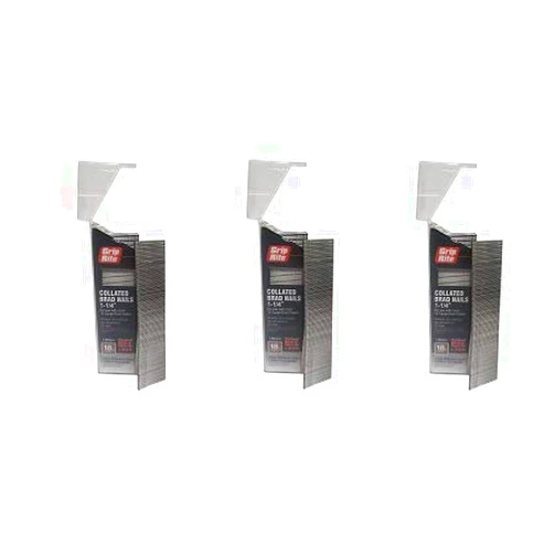 Grip Rite Prime Guard MAXB64876 18-Gauge 304-Stainless Steel Brad Nails in Belt-Clip Box (Pack of 1000), 1-1/4