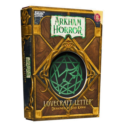 Z-Man Games Arkham Horror: Lovecraft Letter Card Game - Strategy Game Based on Award-Winning Love Letter, Suspenseful Deduction Game for Kids & Adults, Ages 14+, 2-6 Players, 20 Min Playtime, Made