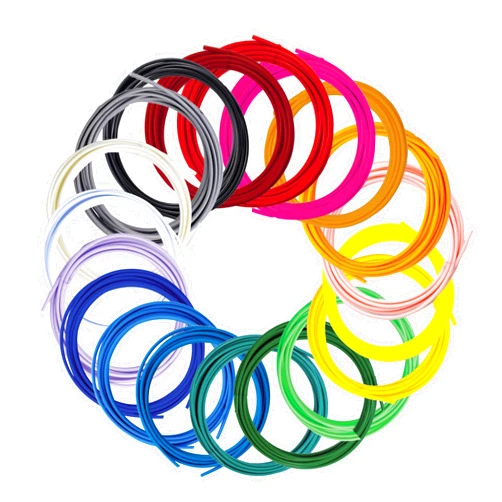 SCRIB3D Pen Filament Refills, 20 Colors, 16 Feet Per Color, 1.75mm PLA, Works with SCRIB3D, PIKA3D, MYNT3D and Most Other 3D Printing pens