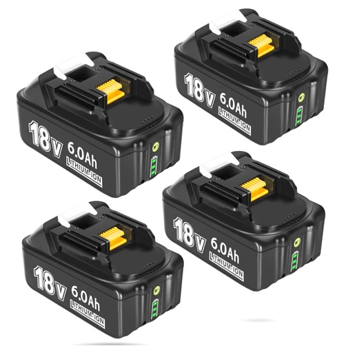 APTOOLER Replacement for Makita 18V Battery 6.0Ah 4/pk Compatible with Makita BL1815 BL1830 BL1835 BL1840 BL1850 BL1860 18volt Battery
