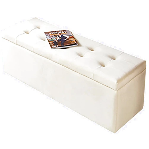JHFSDFHKV Velvet Storage Ottoman Bench,Rectangular Storage Bench,Modern End of Bed Bench,Luxurious Cozy Footrest Entryway Shoe Bench Chest for Livingroom-Beige 80x40x40cm(31x16x16inch)