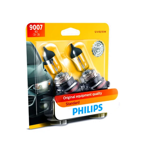 Philips Automotive Lighting 9007B2 Standard Halogen Replacement Headlight Bulb, 2 Pack