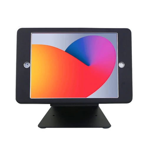 DDSHOW Desktop Anti-Theft Security Stand Holder for iPad 10.2-Inch (9th Gen.2021,8th Gen.2020,7th Gen.2019),with Lock and Key, Aluminum Alloy &360°Rotating Horizontal or Vertical Adjust Black