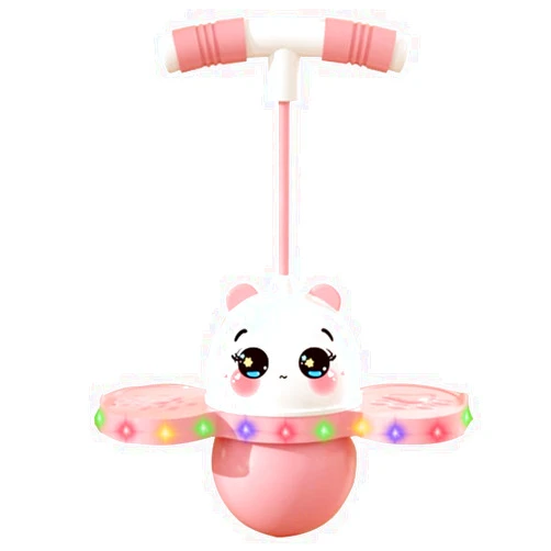 Anby Cute Pogo Ball with Colorful Light Toys Gifts for Boys Girls Ages 5, 6, 7, 8, 9, 10 up to 150 lbs, Balance Board Jumper Birthday Easter Basket Stuffers Gifts for Kids