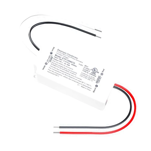 Hanbaak 60W Dimmable LED Driver, Electronic Transformer, 120V AC to 12V DC Power Supply for LED Strip Light, Low Voltage Lighting Project, Compatible with Lutron Leviton Dimmers, UL Listed, Class 2