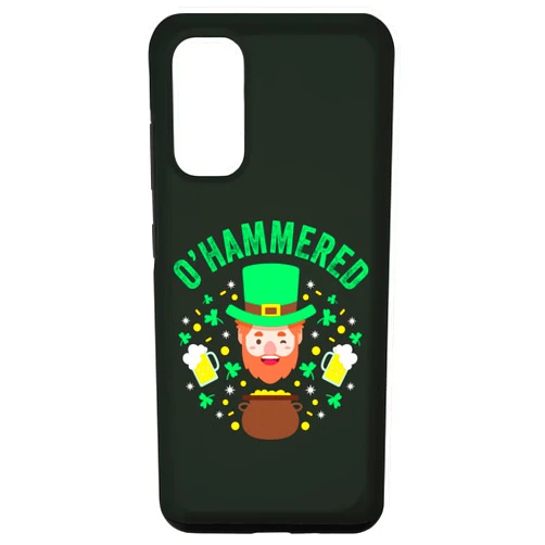 O'Hammered St. Paddy's Day Drink Beer Bar Crawl Galaxy S20 O'Hammered 2022 St. Patrick's Day Leprechuan Beer Lover Pint Case