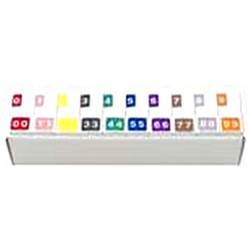 Www.filingsupplies.com V.A. Hospital/Barkley Systems Numeric Label - FNVAM Series (Rolls) - 0-9 Set with tray