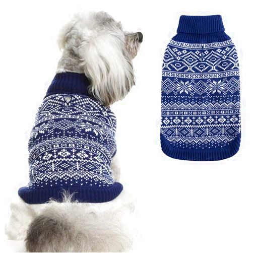 HOMIMP Dog Sweater Argyle - Warm Sweater Winter Clothes Puppy Soft Coat, Ugly Dog Sweater for Small Medium and Large Dogs, Pet Clothing Boy Girl