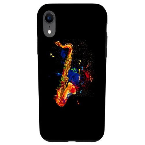 Musikinstrument Bekleidung Co. Saxophonist Jazz Music Case for iPhone XR