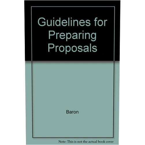 Roy Meador Guidelines For Preparing Proposals