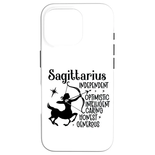 Cute Funny Humor Astrology Sun Sign iPhone 16 Pro Sun Sign Zodiac Astrology Born Under Sagittarius Case