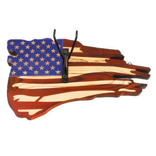 Taivoze European Mount Skull Hanger, USA Flag Decor Hooker Pedestal, Deer Antler Mounting Kit, Perfect Prey Display Rack for Hanging and Mounting Taxidermy Deer Antlers and Other Skulls, DH001