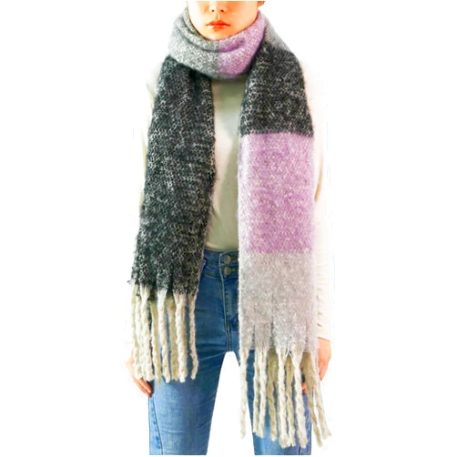 Wander Agio Winter Warm Scarf for Women Long Shawl Large Scarves Cold Weather Thick Blanket Scarfs Color Matching