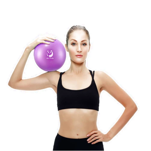 Slim Panda Pilates Ball,9 Inch Small Exercise Ball, Therapy Ball, Core Ball, Mini Yoga Ball for Pilates, Balance, Stability, Workout, Core Training and Physical Therapy