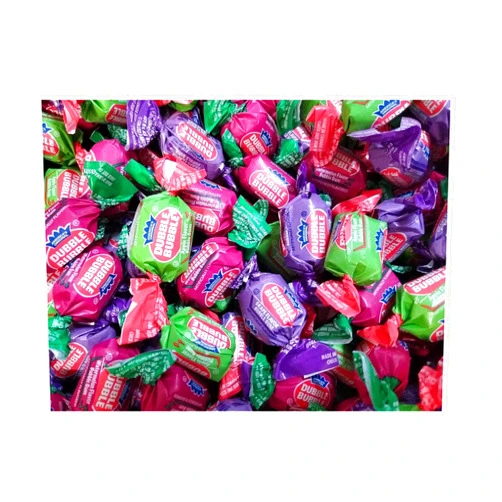 Smiling Sweets Double Bubble 3 Flavor Bulk Pack of Gum, 3 Different Flavors of Delicious Bubble Gum, Apple, Grape and Watermelon, Fun and Easy to Share - 1 Pound