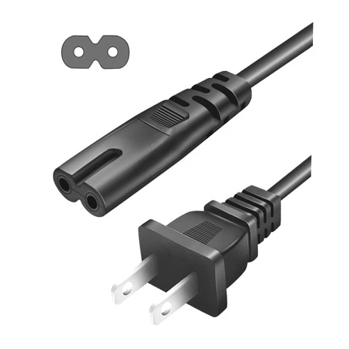 Lenmu Mica 2 Prong Power Cord for Sony GTK-XB90 GTK-XB60 SRS-XP700 SRS-XP500 MHC-V71 Wireless Portable Speaker Vizio M/V/S Series Sound Bar Replacement Charging Cable AC Power Cable 6 Feet